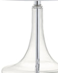 Set of Two 26" Silver Novelty Table Lamps With Drum Shades