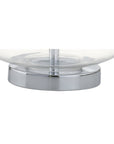 Set of Two 26" Silver Novelty Table Lamps With Drum Shades