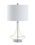 Set of Two 26" Silver Novelty Table Lamps With Drum Shades