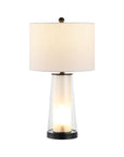 Set of Two 26" Antiqued Bronze Lighthouse Table Lamps With Drum Shades