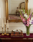 Set of Two 28" White Table Lamps With Drum Shades