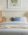 Set of Two 22" White Table Lamps With Drum Shades