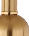 Set of Two 35" Clear And Brass Table Lamps With Drum Shades