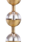 Set of Two 28" Gold Round Bedside Lamps With Drum Shades