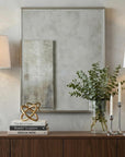 Set of Two 33" Silver Table Lamps With Drum Shades