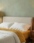 Set of Two 20" Clear Table Lamps With Drum Shades