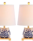 Set of Two 16" Gold Novelty Bedside Lamps With Empire Shades