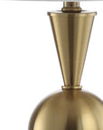 33" Gold Novelty Table Lamp With Drum Shade