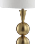 33" Gold Novelty Table Lamp With Drum Shade