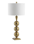 33" Gold Novelty Table Lamp With Drum Shade