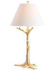 34" Gold Novelty Table Lamp With Empire Shade
