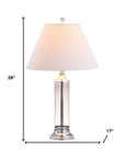 Set of Two 29" Silver Novelty Table Lamps With Empire Shades