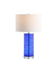 Set of Two 28" Clear Novelty Table Lamps With Globe Shades