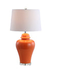 Set of Two 27" Clear Novelty Table Lamps With Globe Shades