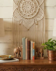 Set of Two 21" Light Brown Urn Table Lamps With Empire Shades