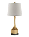 Set of Two 26" Black Table Lamps With Empire Shades