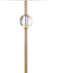 Set of Two 30" White Table Lamps With Drum Shades