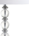 Set of Two 26" Silver Table Lamps With Drum Shades