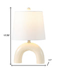 Set of Two 18" Clear Novelty Table Lamps With Empire Shades