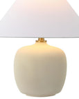 Set of Two 18" Clear Novelty Table Lamps With Empire Shades