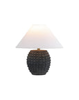 Set of Two 18" Clear Novelty Table Lamps With Empire Shades