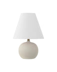 Set of Two 18" Clear Novelty Table Lamps With Cone Shades
