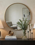 Set of Two 18" Black Urn Table Lamps With Empire Shades