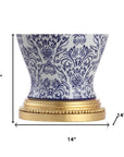 Set of Two 21" Gold Novelty Table Lamps With Empire Shades