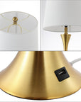 Set of Two 23" Clear Novelty Table Lamps With Empire Shades
