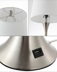 Set of Two 23" Clear Novelty Table Lamps With Empire Shades