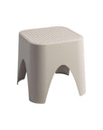 15" Plastic Outdoor Footstool Ottoman