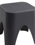 15" Plastic Outdoor Footstool Ottoman