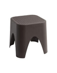 15" Plastic Outdoor Footstool Ottoman