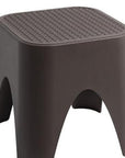 15" Plastic Outdoor Footstool Ottoman