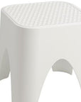 15" Plastic Outdoor Footstool Ottoman
