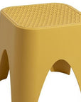 15" Plastic Outdoor Footstool Ottoman