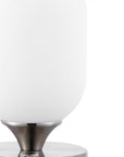8" Nickel Novelty USB Table Lamp