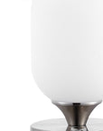 8" Nickel Novelty USB Table Lamp