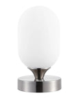8" Nickel Novelty USB Table Lamp