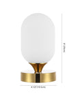 8" Gold Novelty USB Table Lamp