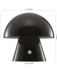 7" Clear Novelty USB Table Lamp With Globe Shade
