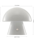 7" Clear Novelty USB Table Lamp With Globe Shade