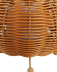 Set of Two 6" Brown Lantern USB Table Lamps With Globe Shades