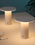 Set of Two 8" Clear USB Table Lamps