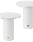 Set of Two 8" Clear USB Table Lamps