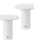 Set of Two 8" Clear USB Table Lamps