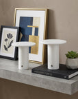 Set of Two 8" Clear USB Table Lamps