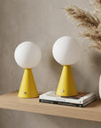 Set of Two 12" Clear Lighthouse USB Table Lamps