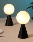 Set of Two 12" Clear Lighthouse USB Table Lamps