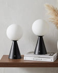 Set of Two 12" Clear Lighthouse USB Table Lamps